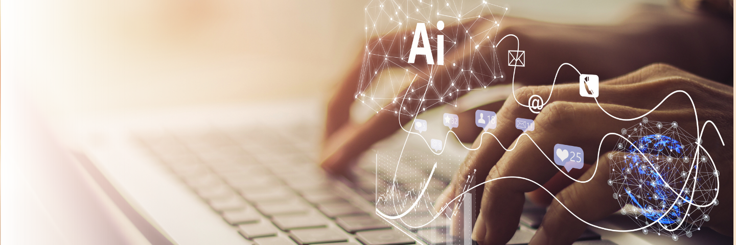 AI Launch landing page (1440 × 480 px)